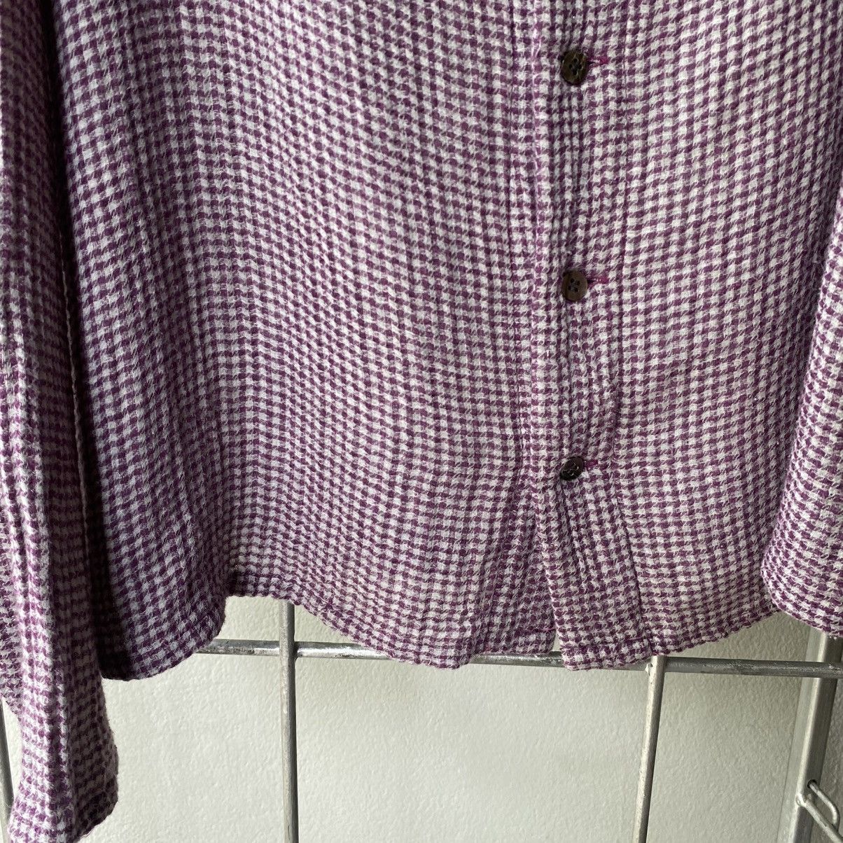 Issey Miyake Plantation Textured Check Shirt Size M / US 6-8 / IT 42-44 - 5 Thumbnail