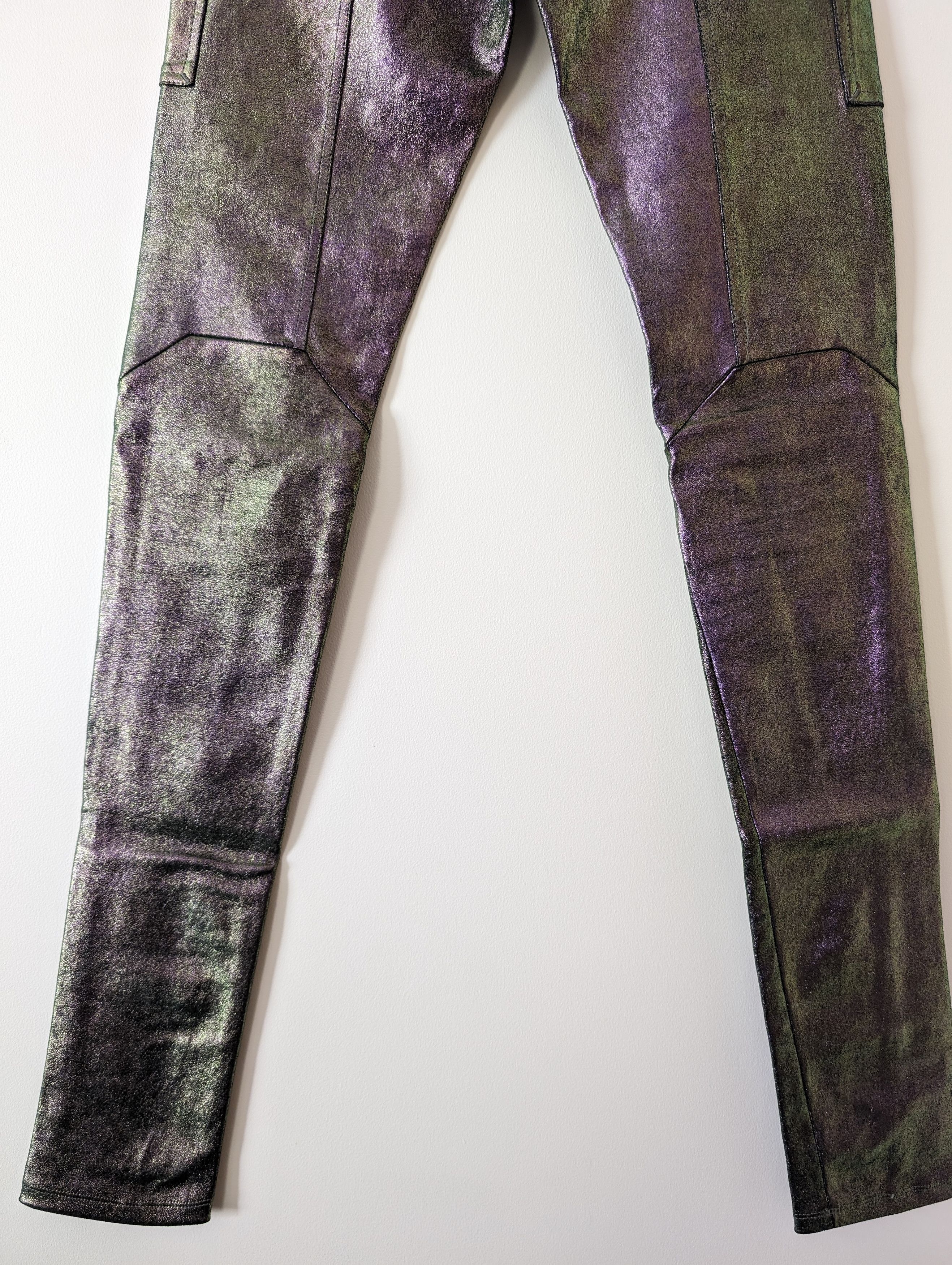 Rick Owens SS20 Iridescent Leather Leggings Size US 26 / EU 42 - 10 Thumbnail