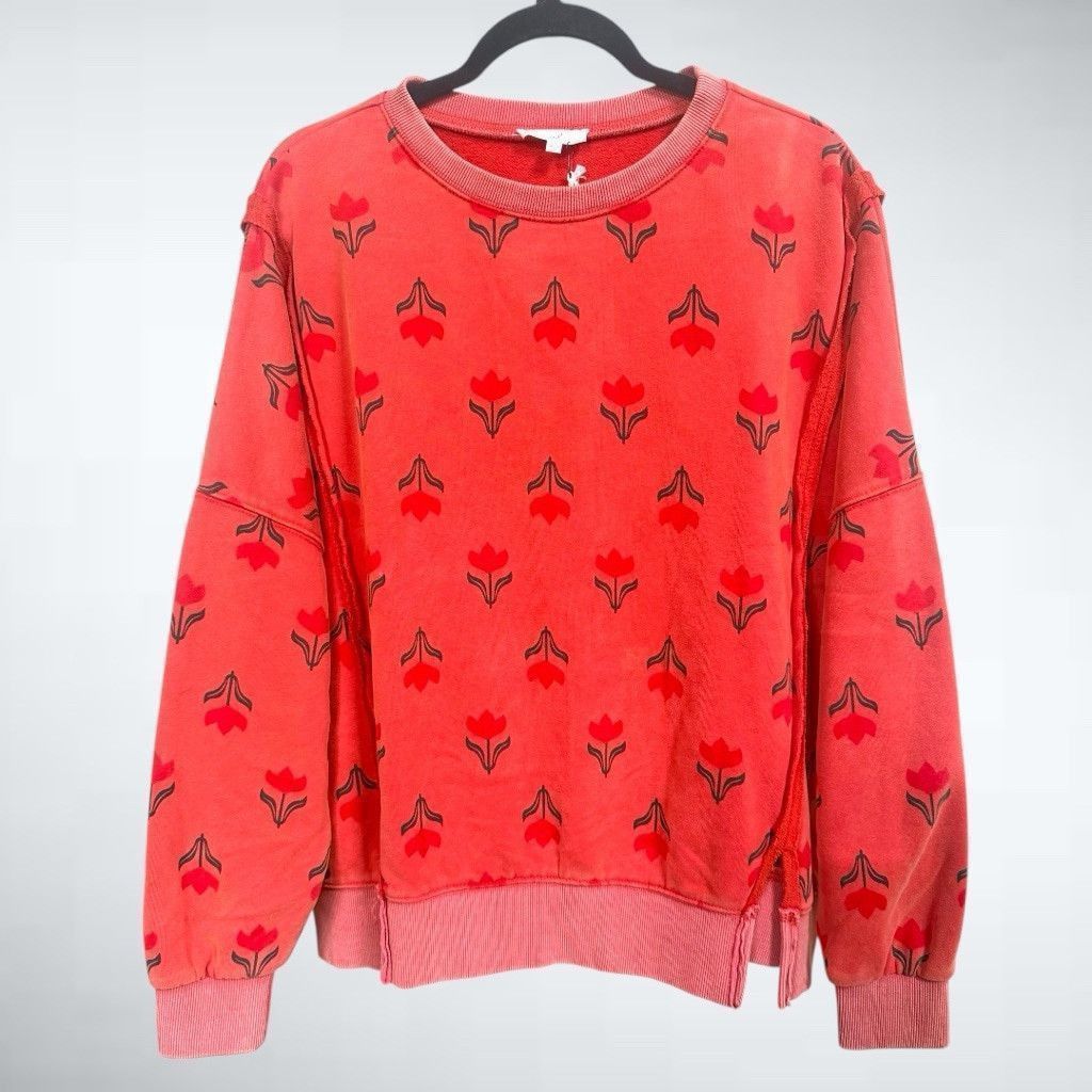 Other Easel Vintage Floral Print Sweatshirt in Boho Red Size S Size S / US 4 / IT 40 - 3 Thumbnail