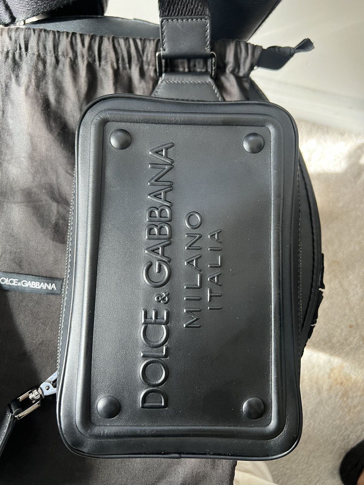 Dolce & Gabbana Dolce & Gabbana Leather Embossed Bag Size ONE SIZE - 11 Thumbnail
