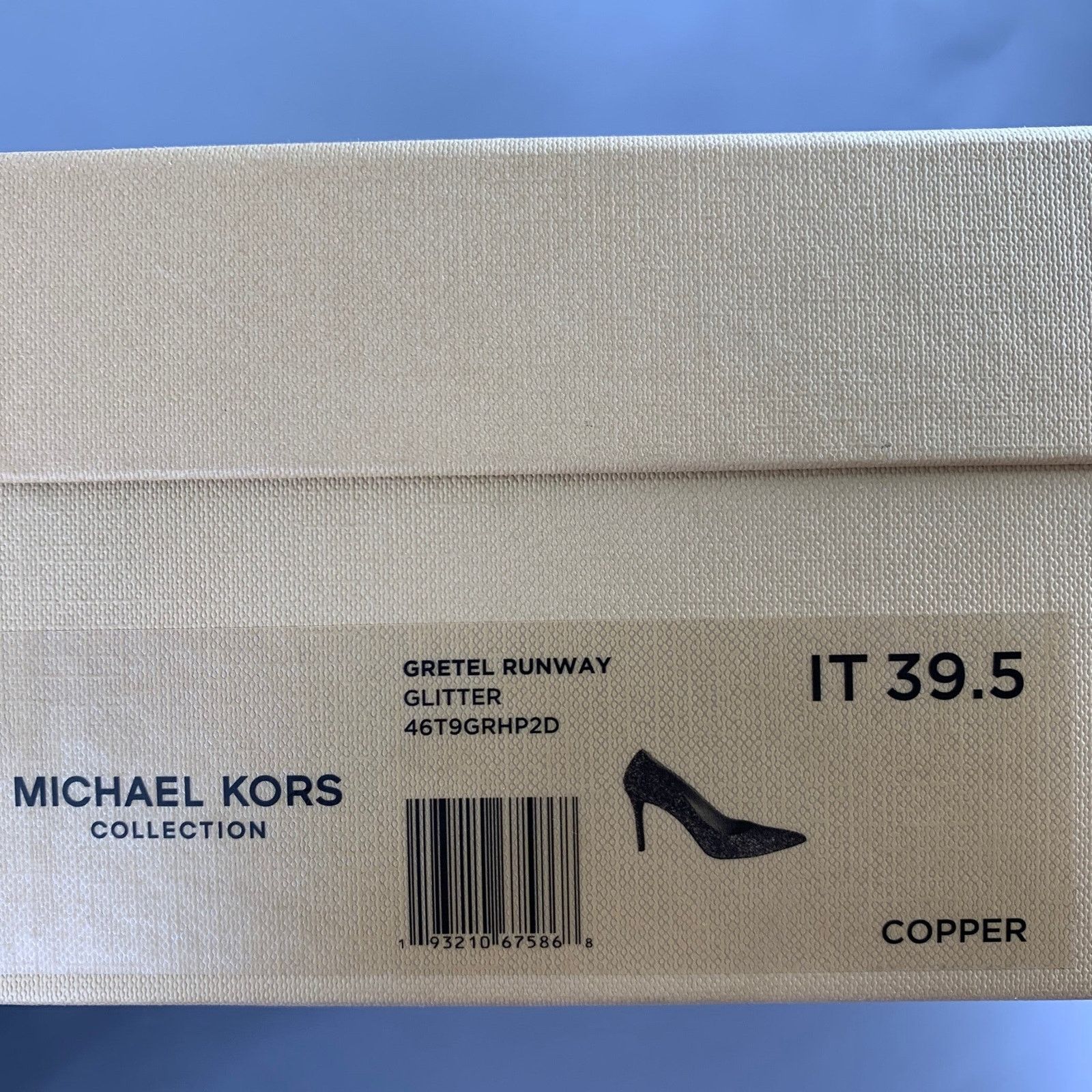 Michael Kors Size 9.5 Copper Glittered Leather Trim Stiletto Pumps Size US 9.5 / IT 39.5 - 10 Thumbnail