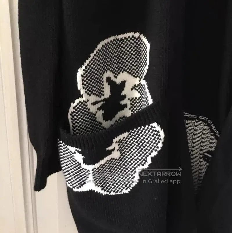 Max Mara MaxMara Black Floral Print Lightweight Cardigan . Size S / US 4 / IT 40 - 7 Thumbnail