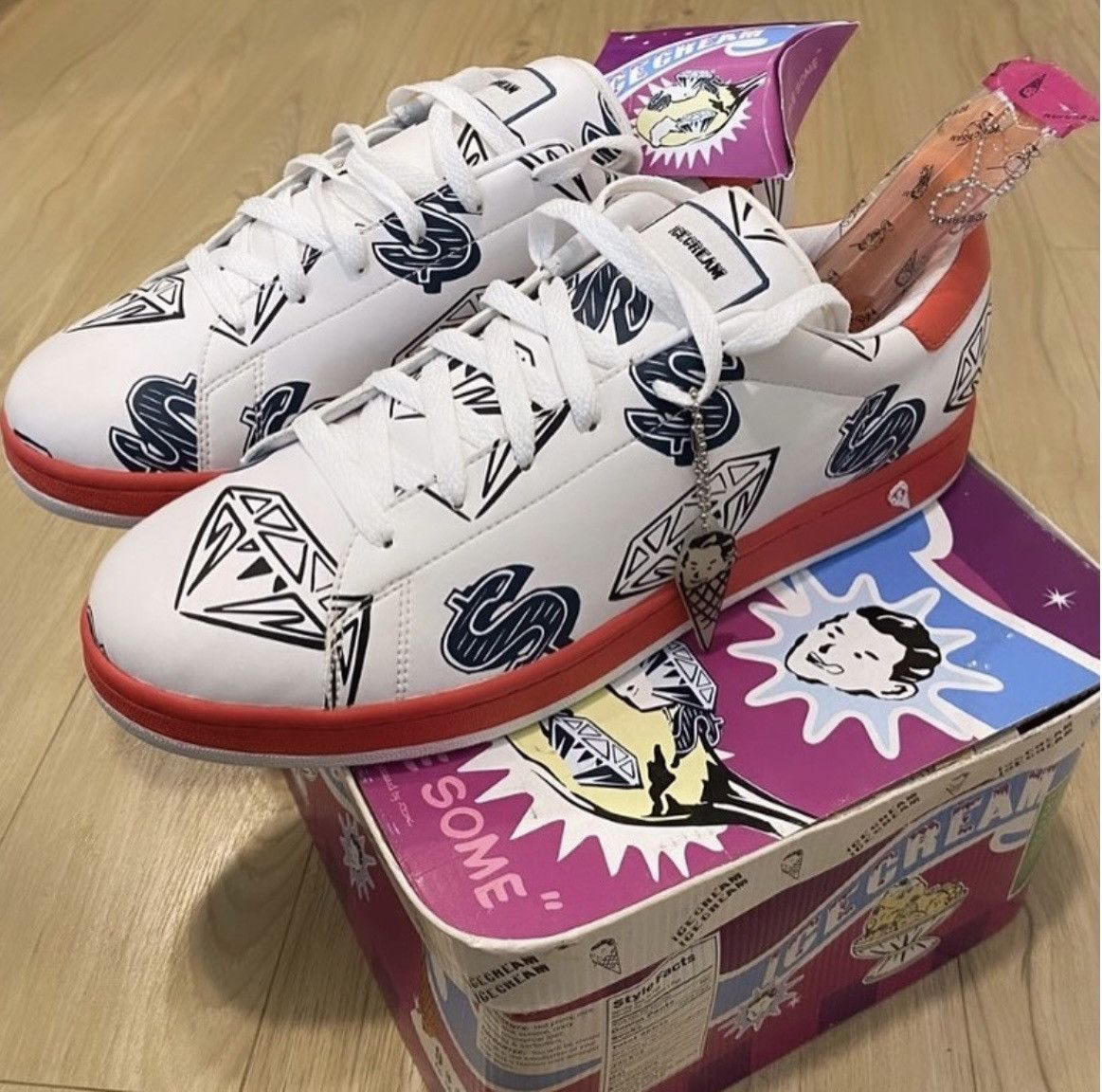 Icecream × Reebok VERY RARE OG REEBOK X BBC/ICE CREAM DIAMOND & DOLLAR SAMPLE Size US 11.5 / EU 44-45 - 1 Thumbnail