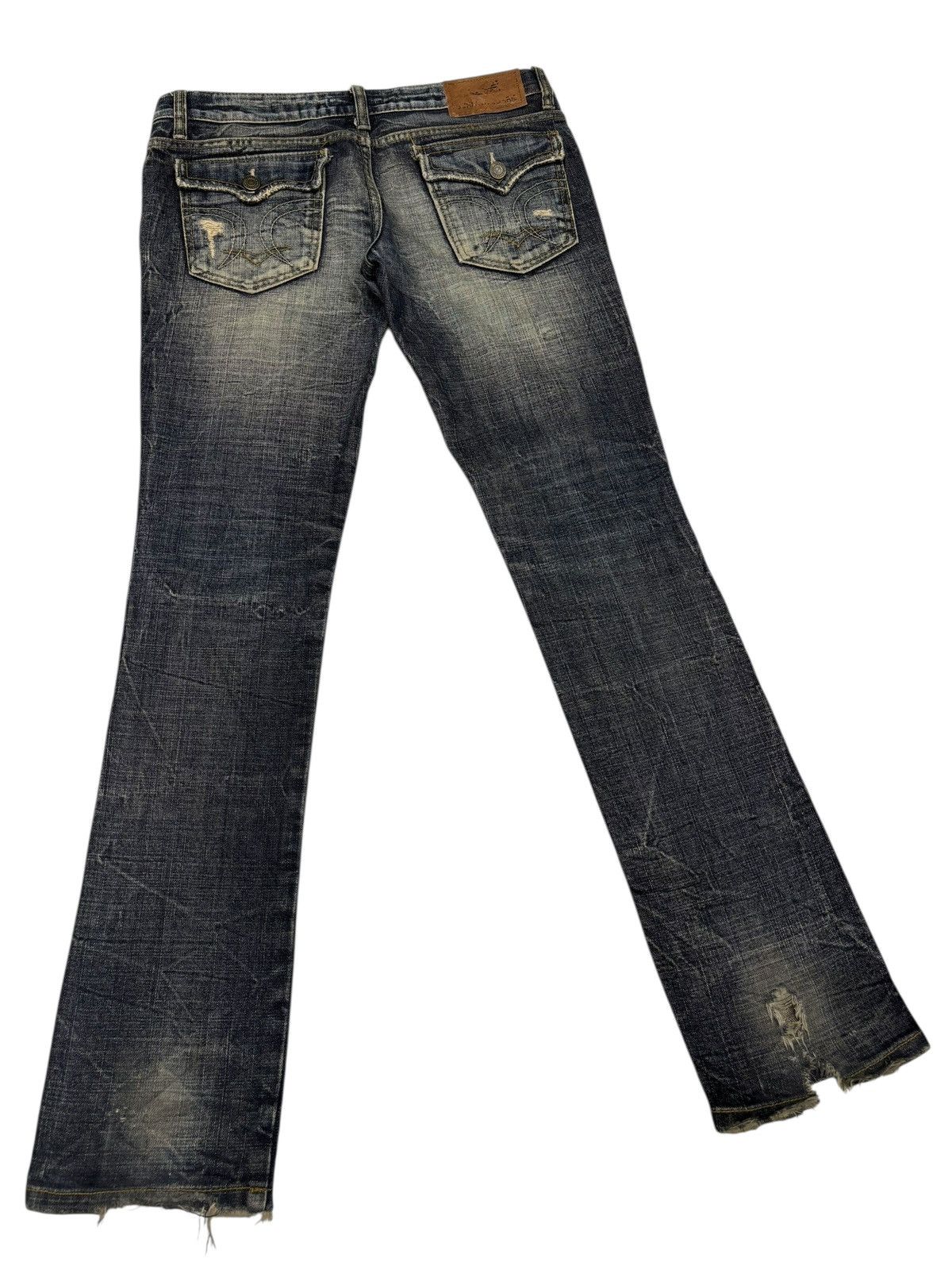 If Six Was Nine 🔥MARAXIA PUNK DISTRESS RUSTY JEANS SKINNY BOOTCUT DENIM Size 31" - 4 Thumbnail