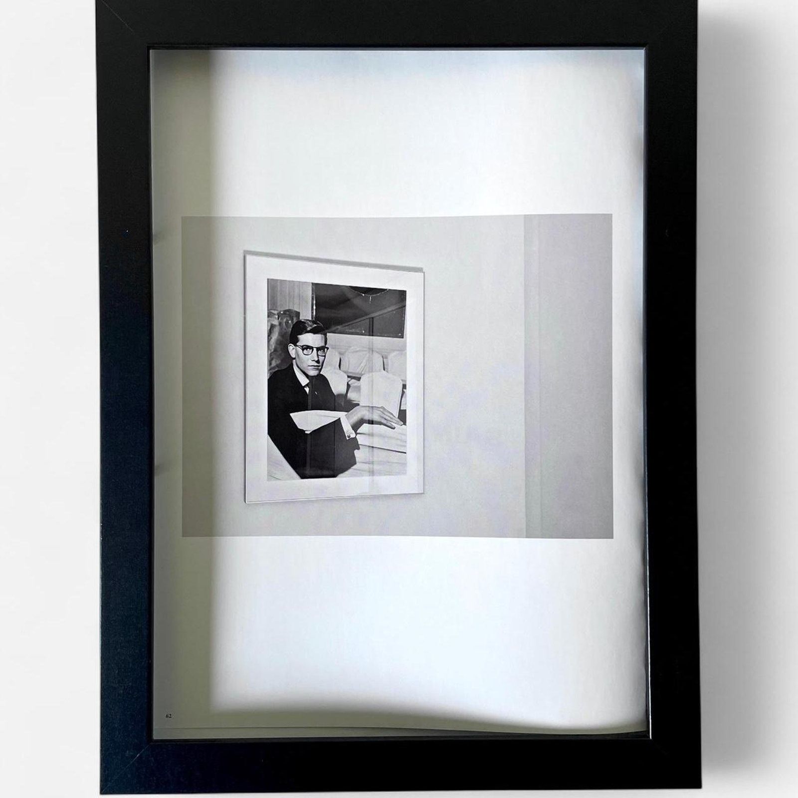 Hedi Slimane × Vintage Hedi Slimane black/white photo framed poster 9x11 Size ONE SIZE - 1 Thumbnail