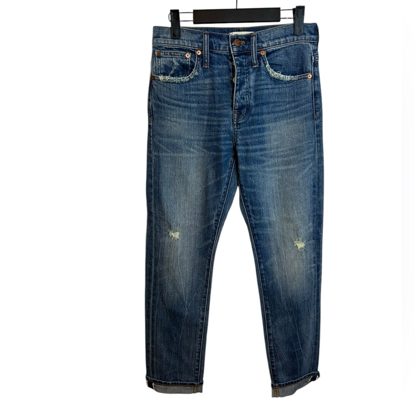 Madewell Madewell Cruiser Straight Leg Jeans in Cloverdale Wash Size 25" / US 0 / IT 36 - 1 Thumbnail