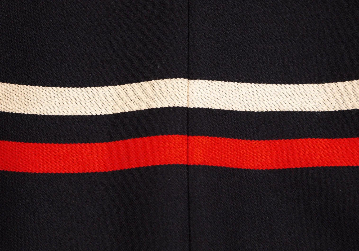 Comme des Garcons Homme Plus Striped Sarrouel Pants in Black, Red, and Off-White Size US 34 / EU 50 - 11 Thumbnail