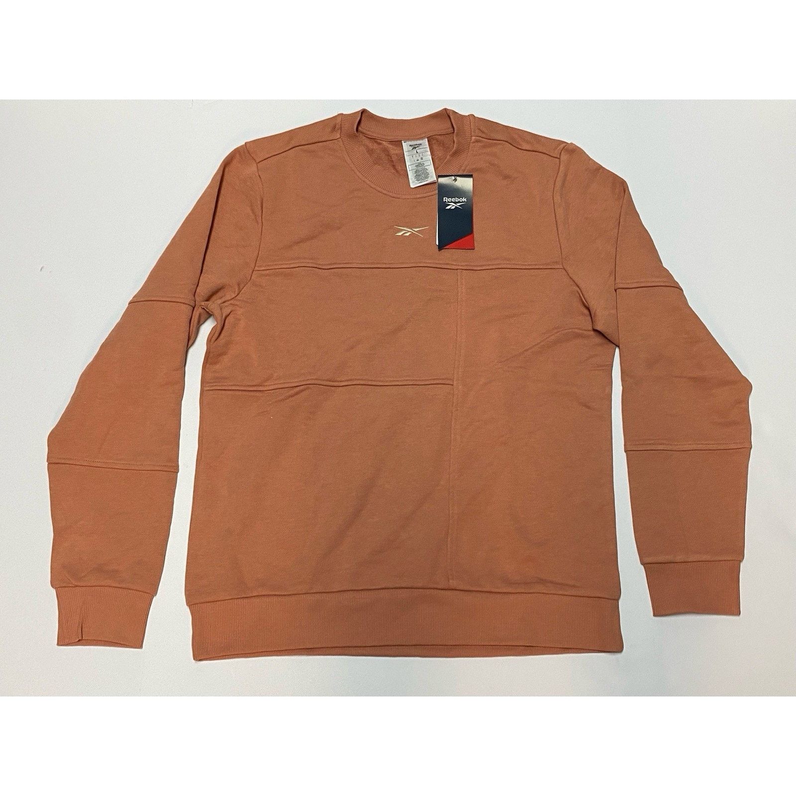 Reebok REEBOK Crew Neck Sweatshirt Canyon Coral Mens Size Large NWT Size US L / EU 52-54 / 3 - 1 Thumbnail