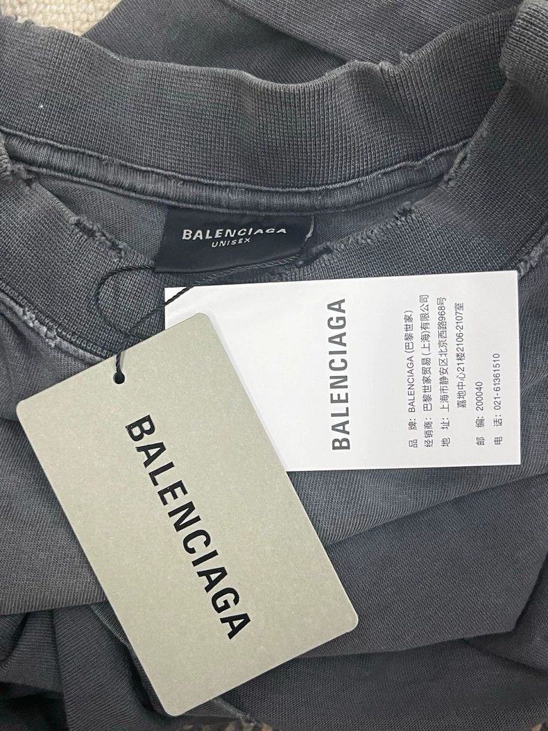 Balenciaga Balenciaga Tape monogrammed Logo printed Jersey crewneck l Size US S / EU 44-46 / 1 - 4 Thumbnail