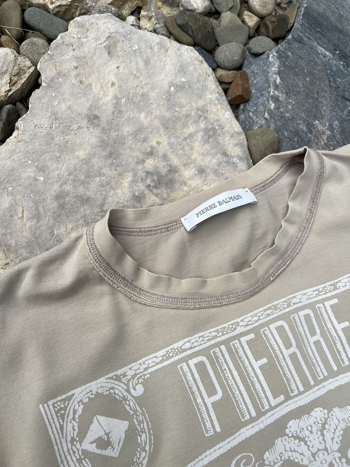 Balmain × Designer × Pierre Balmain Pierre Balmain stretchy t-shirt tee mirror reflection card Size US L / EU 52-54 / 3 - 13 Thumbnail