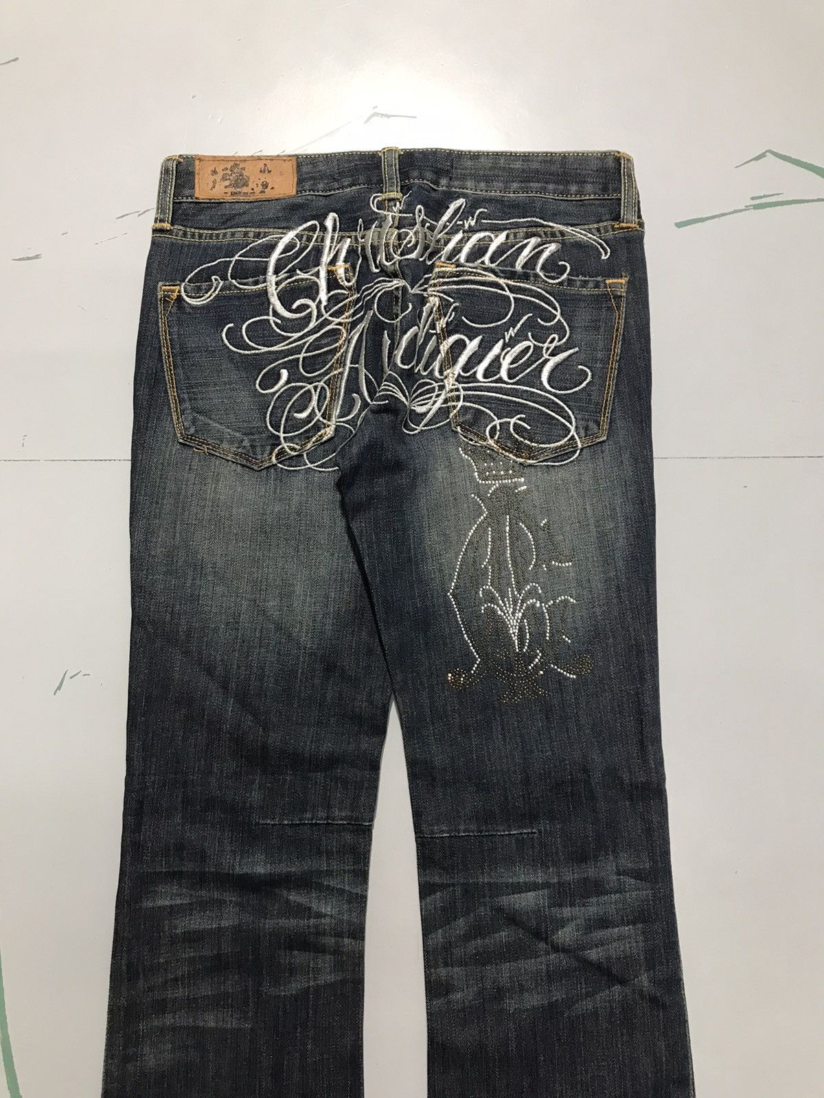 Christian Audigier Vintage christen Audigier embroidered denim Size 30" / US 8 / IT 44 - 10 Thumbnail