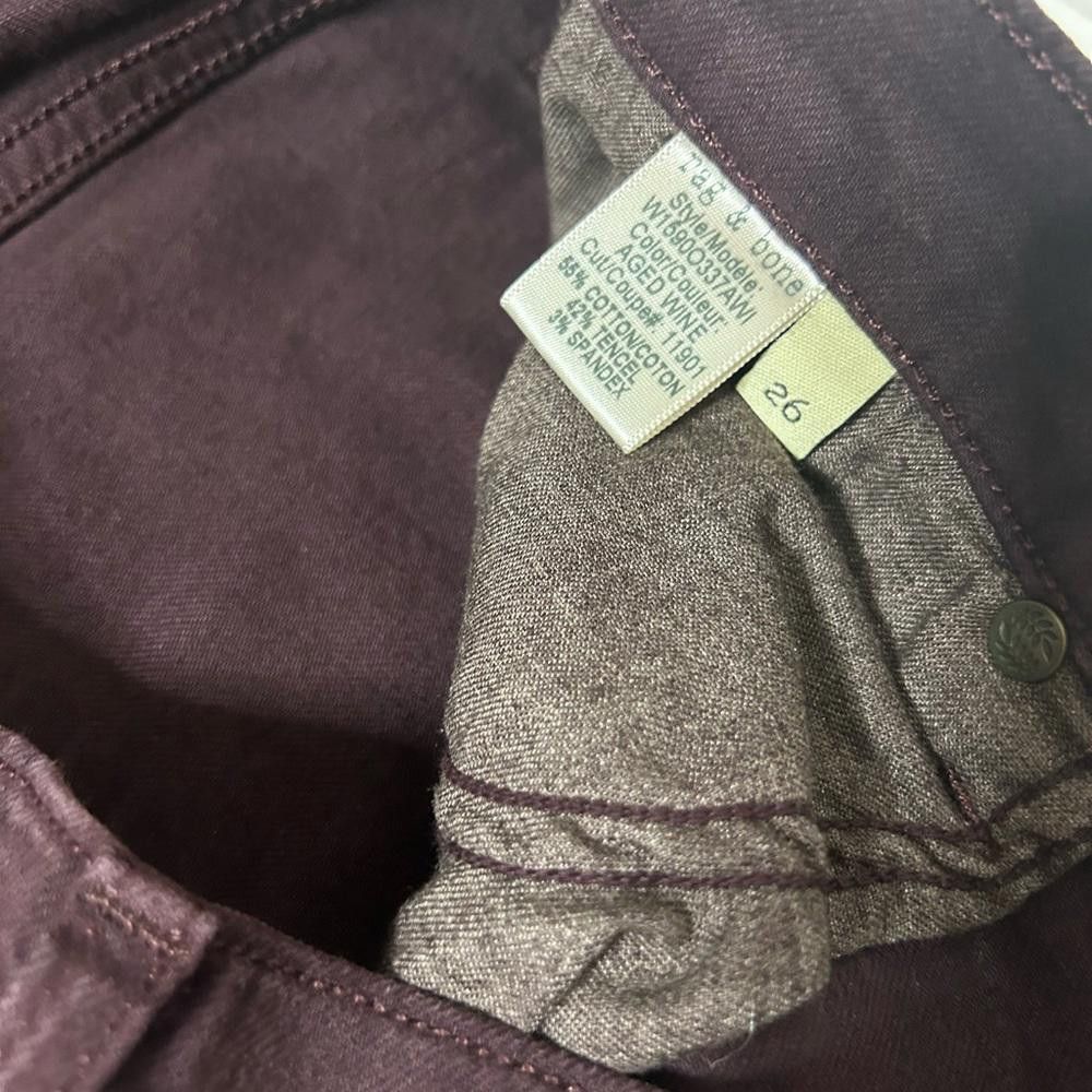 Rag & Bone rag & bone l The Dre Wine Skinny Jeans Size 26 Size 26" / US 2 / IT 38 - 9 Thumbnail