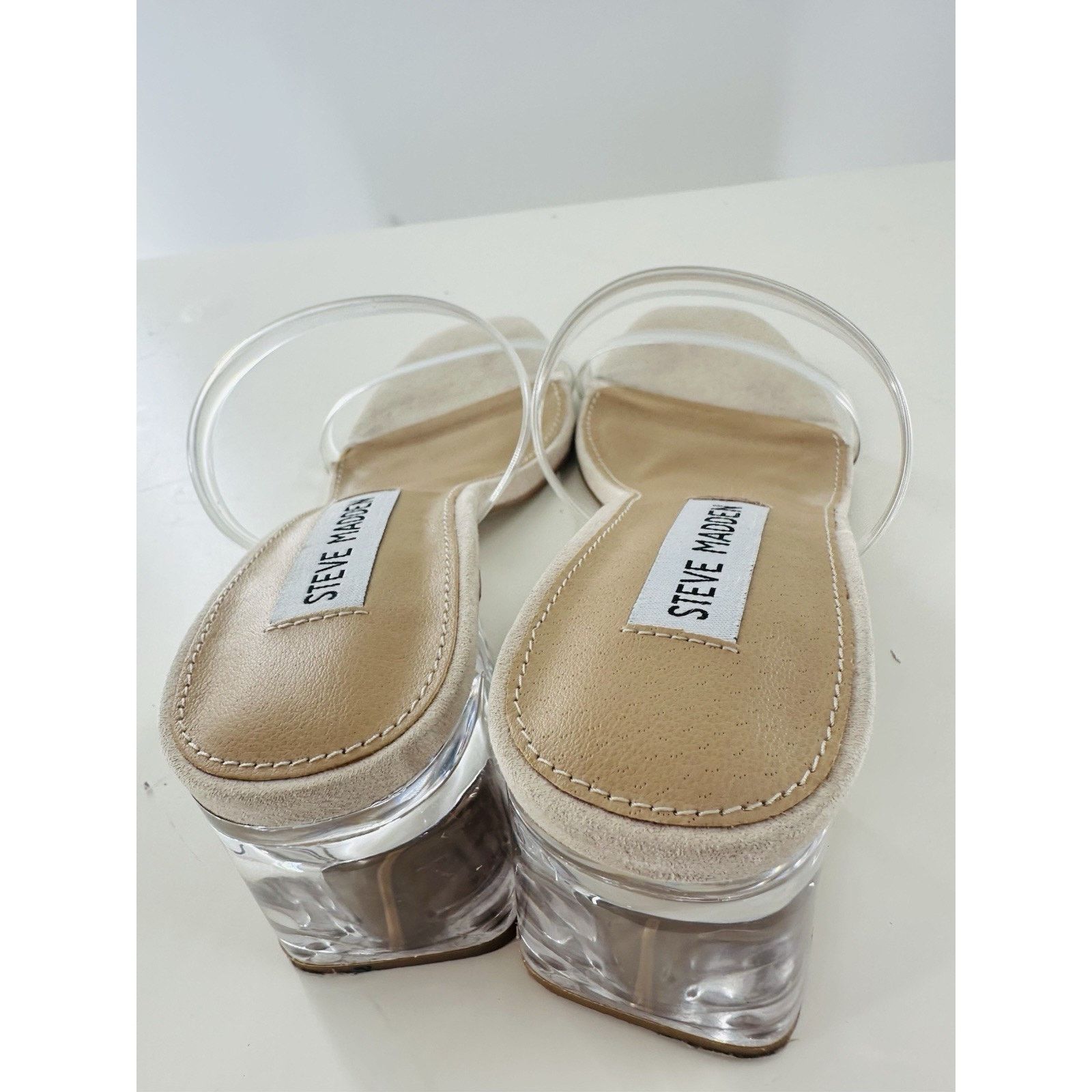 Steve Madden Steve Madden Women's Lilah High Heels Sandal Clear Straps Size US 6 / IT 36 - 10 Thumbnail