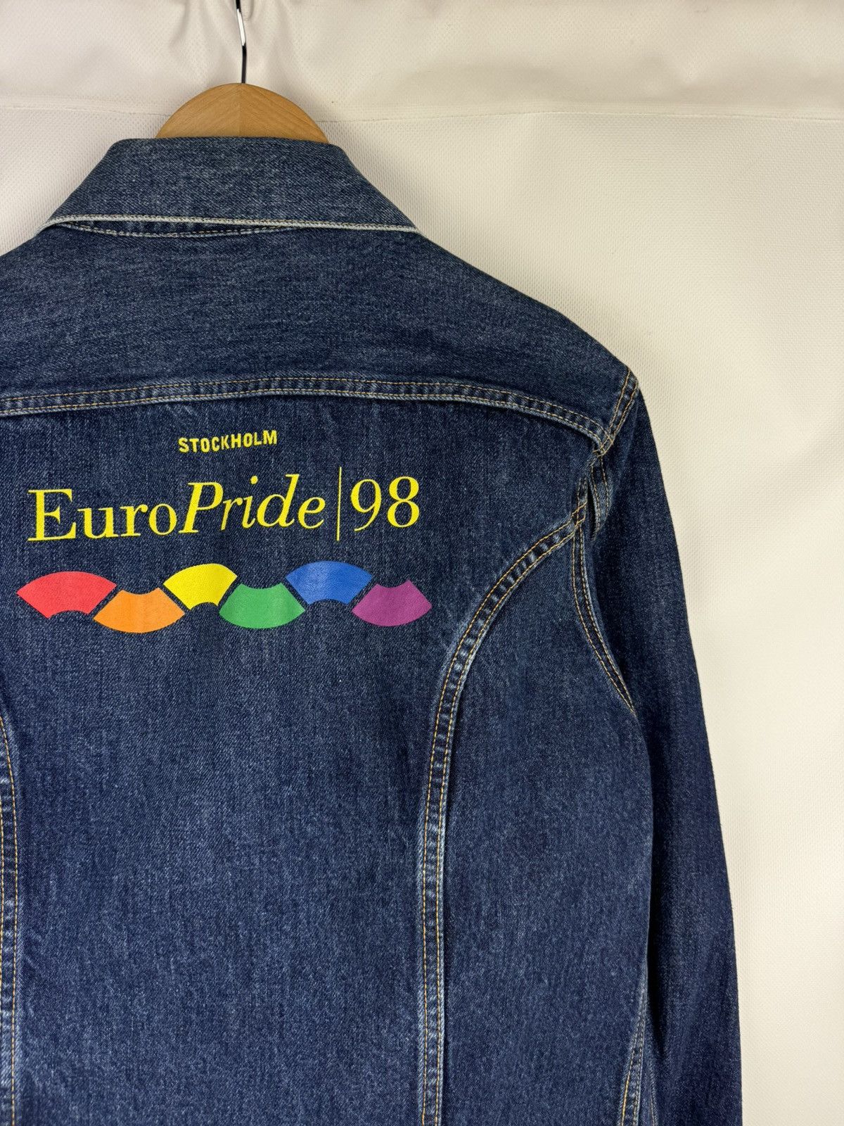 Diesel Diesel Vintage Unisex Euro Pride 98 Denim Trucker Jacket Size US L / EU 52-54 / 3 - 18 Thumbnail