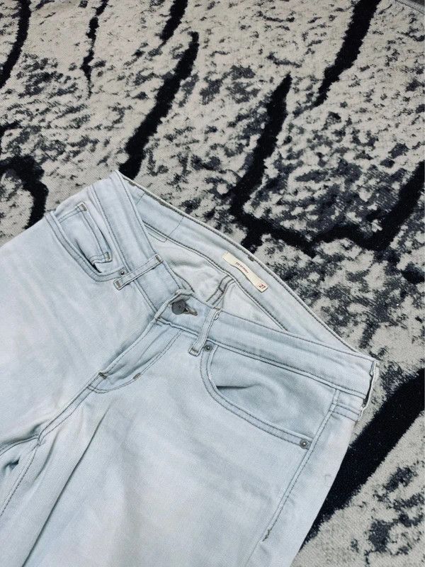 Levi's Levis 711 skinny jeans 27 baby blue Size 27" / US 4 / IT 40 - 4 Thumbnail