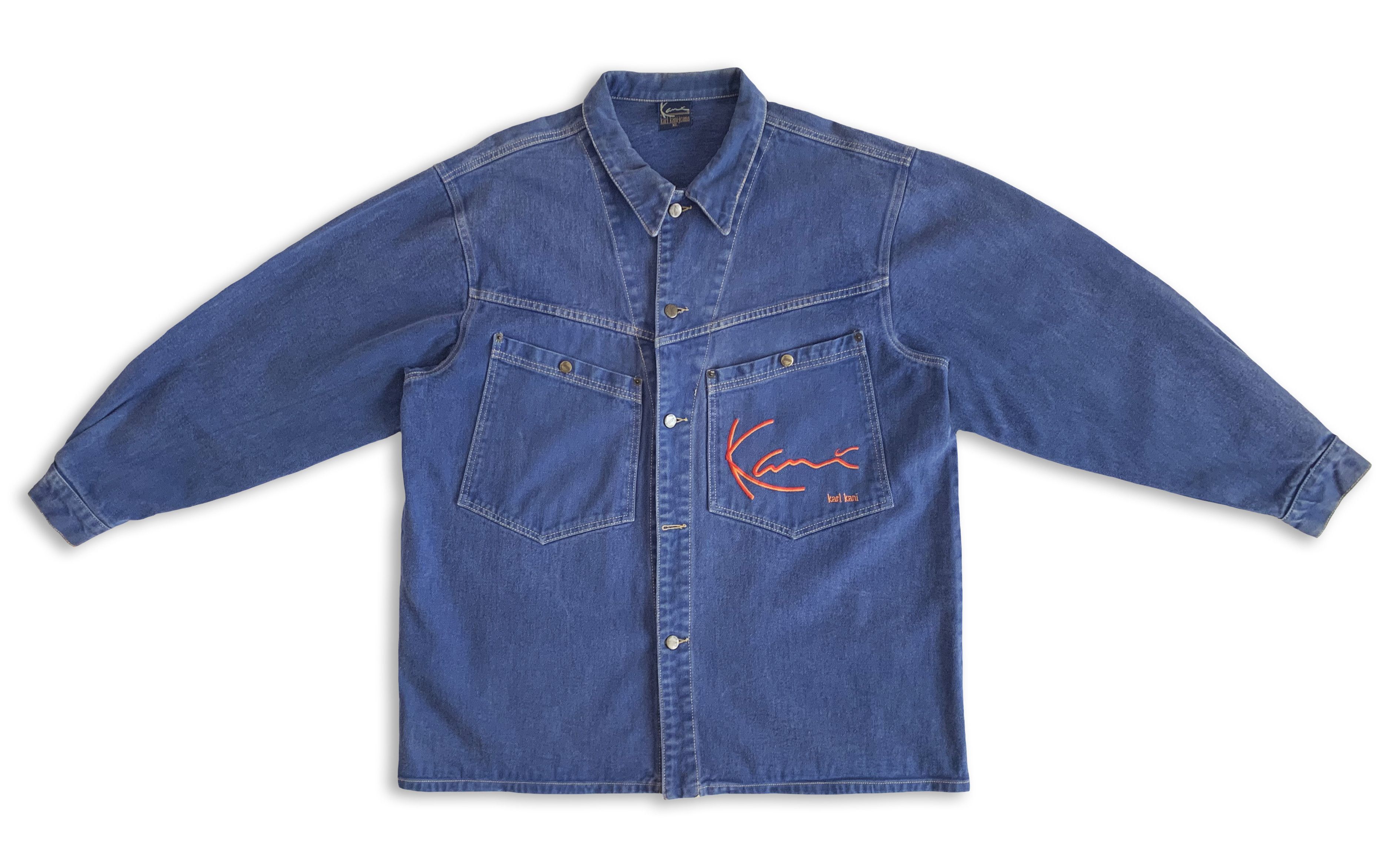 Karl Kani Vintage 90s KARL KANI Denim Jacket Shirt 2pac Tupac Hip Hop Size US XL / EU 56 / 4 - 5 Thumbnail