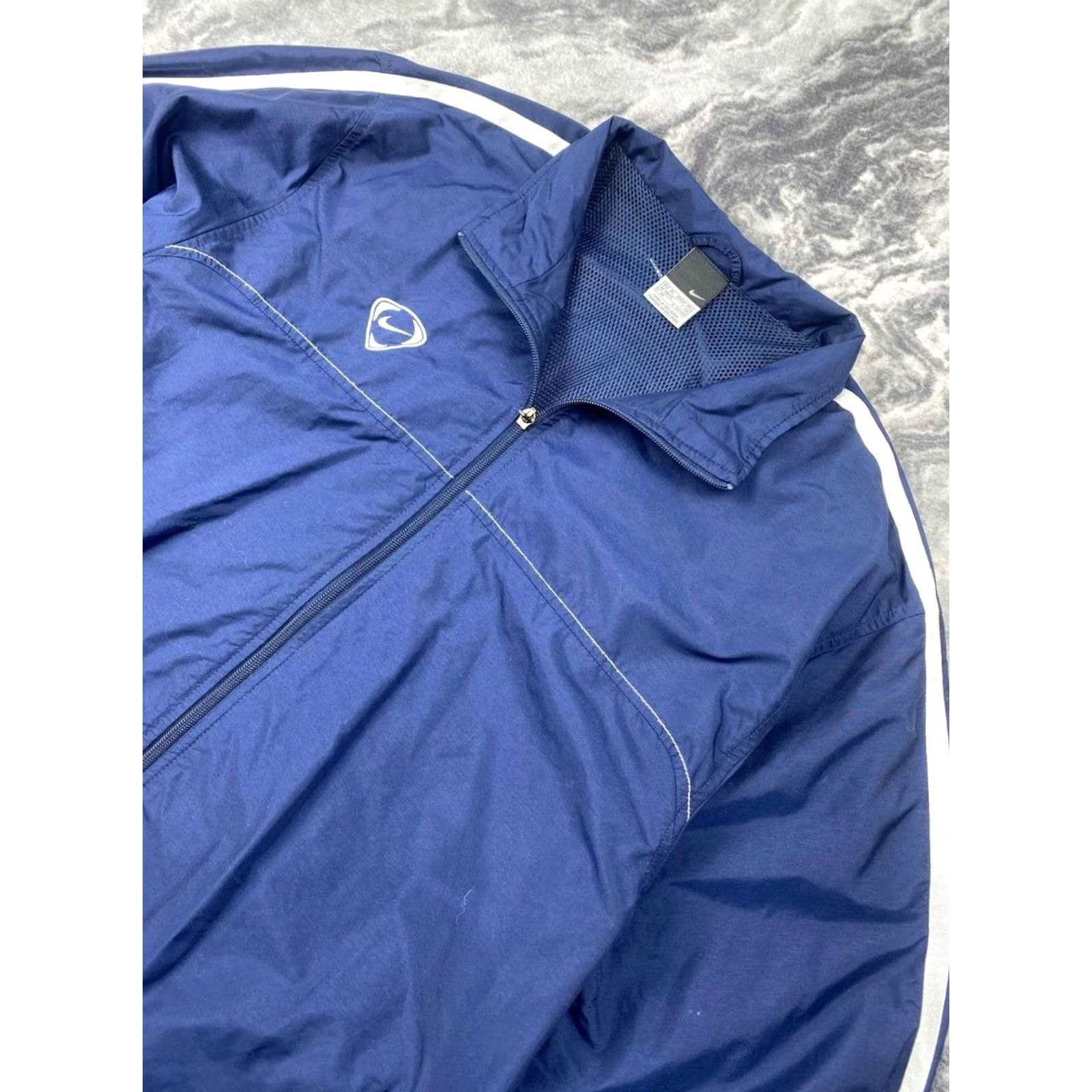 Nike VINTAGE Nike Tracksuit Jacket Pants 2 Piece XL Blue Mens Nike Tracksuit XL Blue Swoosh Y2K Size 46R - 3 Thumbnail