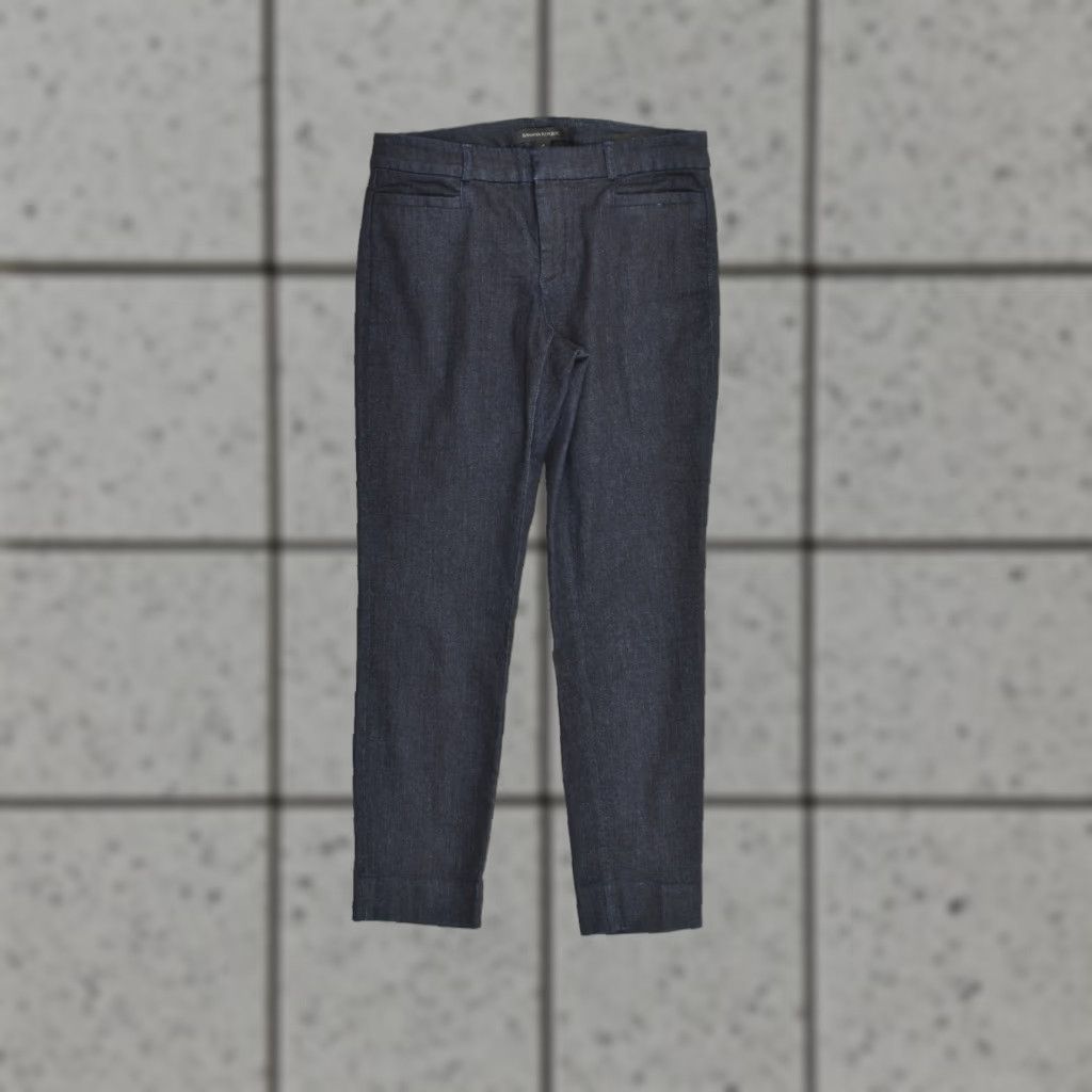 Banana Republic VINTAGE Banana Republic Sloan Skinny Fit Navy Blue Ankle Pants Women's Size 4 Stretch Co Size 27" / US 4 / IT 40 - 1 Thumbnail