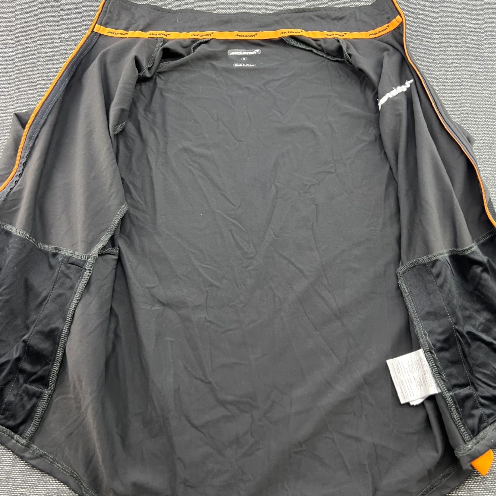 Vintage McLaren Mens Jacket Small Full Zip Gray Softshell Track Jacket F1 Regular Open Front Style: Track Jacket Size US S / EU 44-46 / 1 - 4 Thumbnail