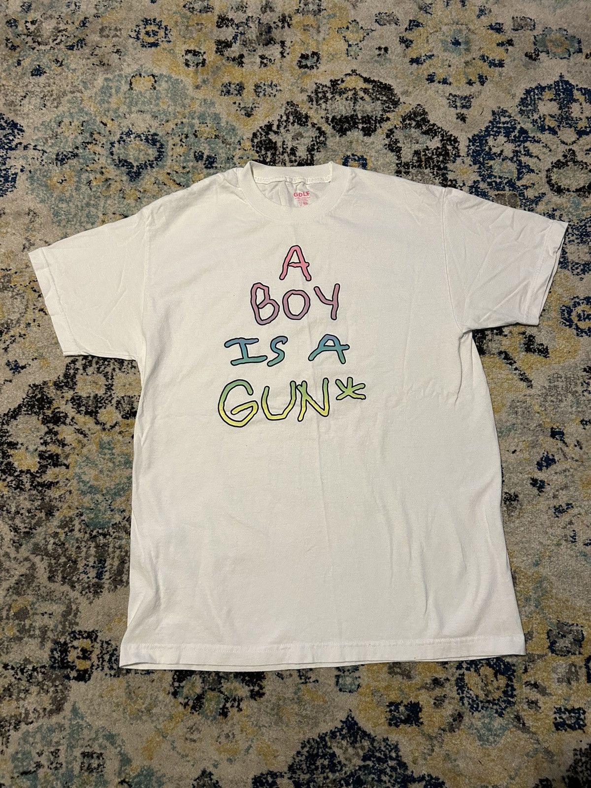 Golf Wang Golf wang a boy is a gun white t shirt Size US L / EU 52-54 / 3 - 1 Thumbnail