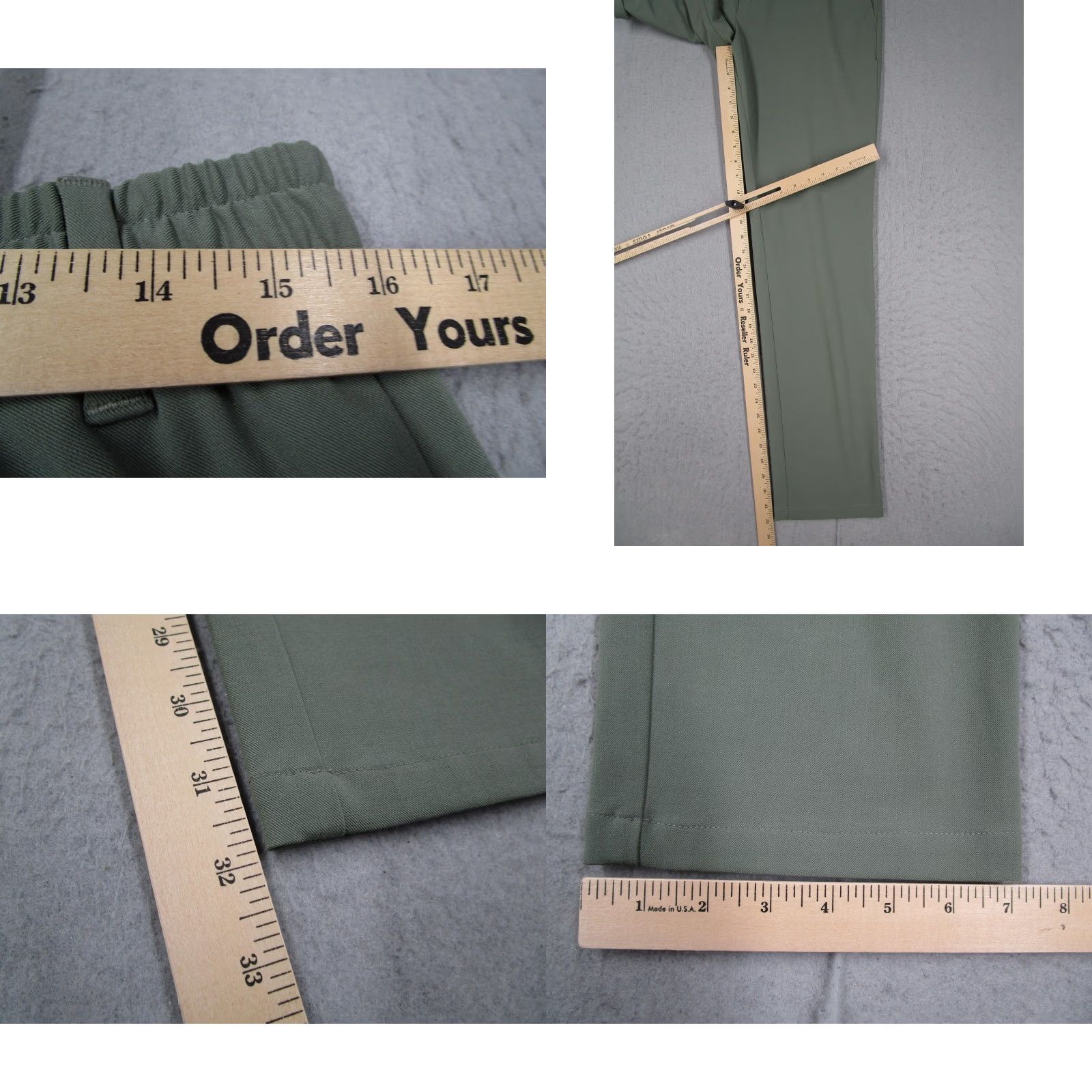 Fusalp Fusalp Pants Mens 42 EU Green Stretch Tapered Dress Trouser Chino Tech 30x32 Size US 42 / EU 58 - 8 Thumbnail