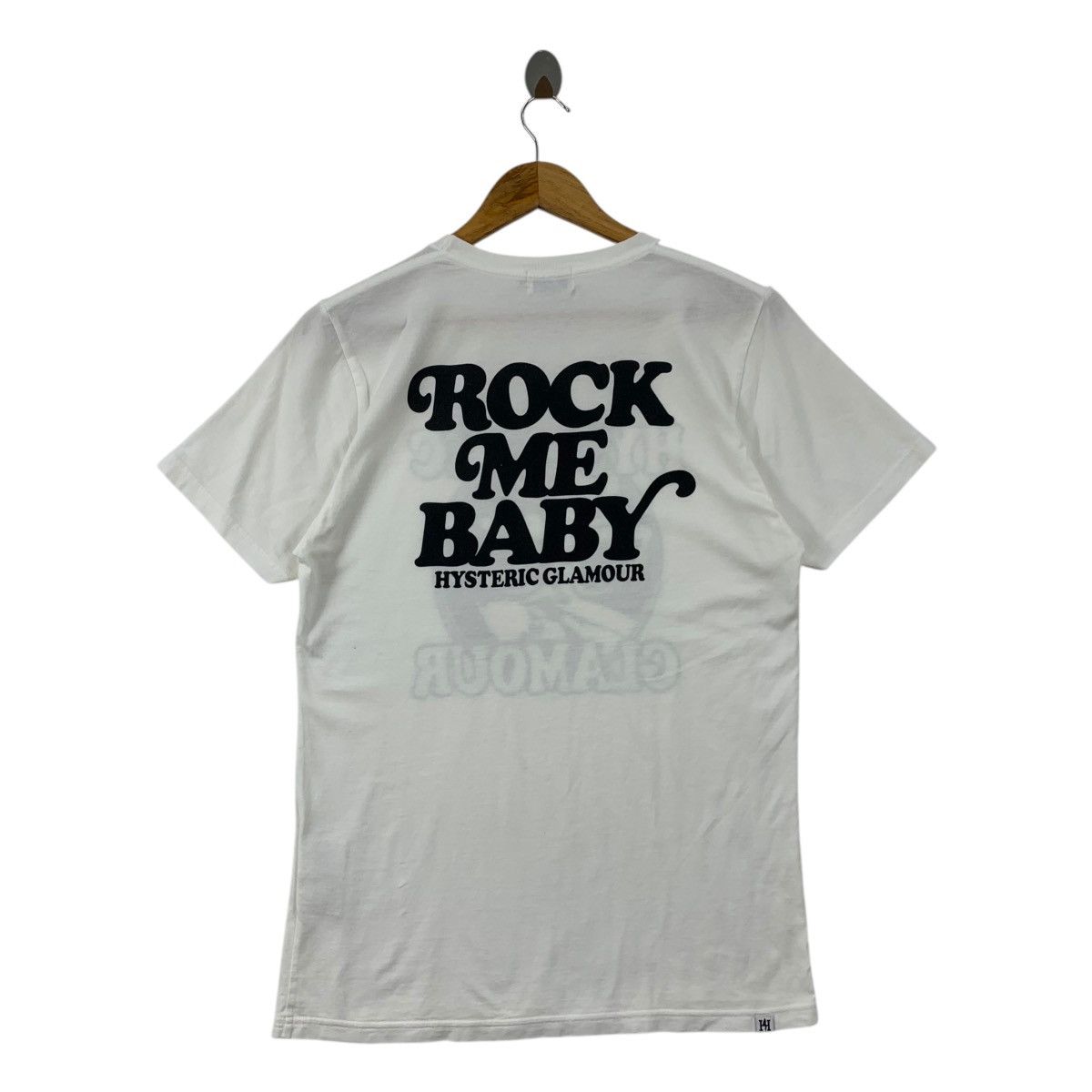 Hysteric Glamour × Japanese Brand HYSTERIC GLAMOUR big women printed rock me baby spellout tee Size M / US 6-8 / IT 42-44 - 4 Thumbnail