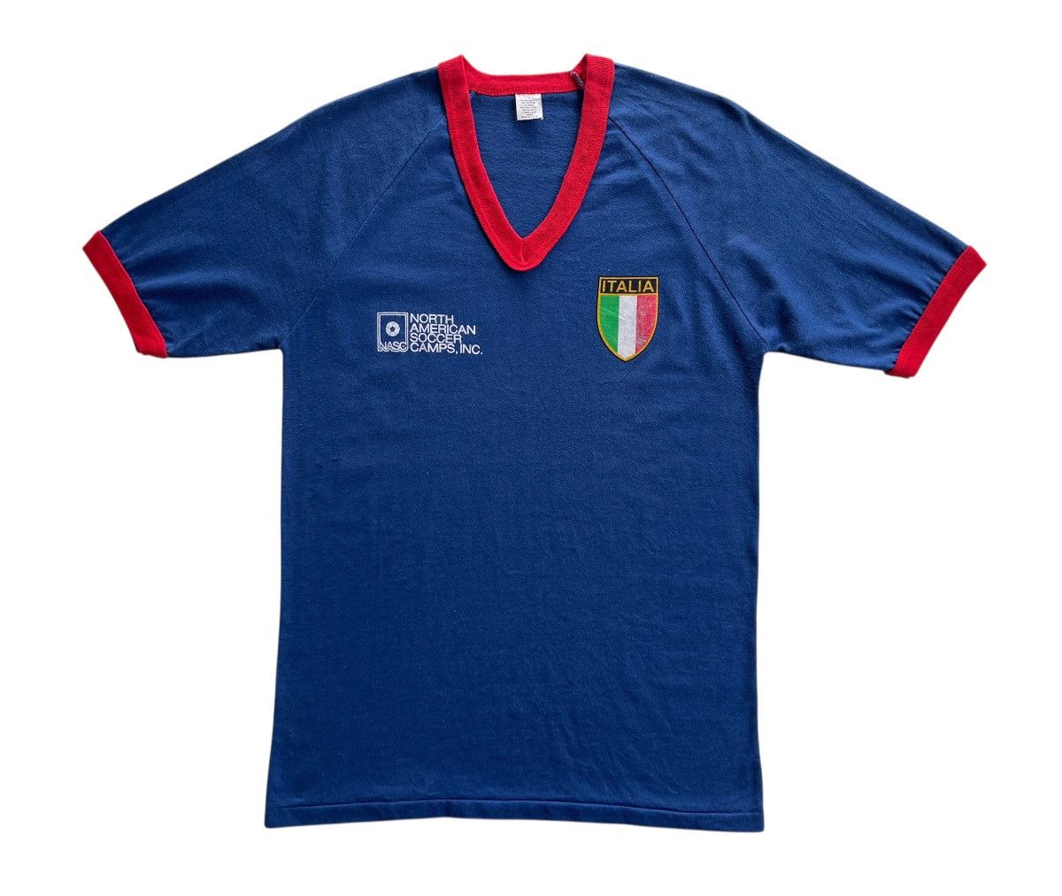 Vintage Vintage North American Soccer Camp Raglan Shirt Size US S / EU 44-46 / 1 - 3 Thumbnail