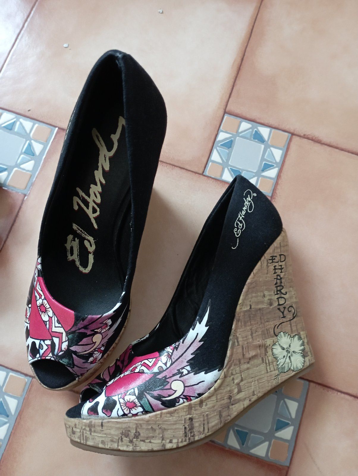 Ed Hardy Ed Hardy Platform High Heels Size US 5.5 / IT 35.5 - 1 Preview