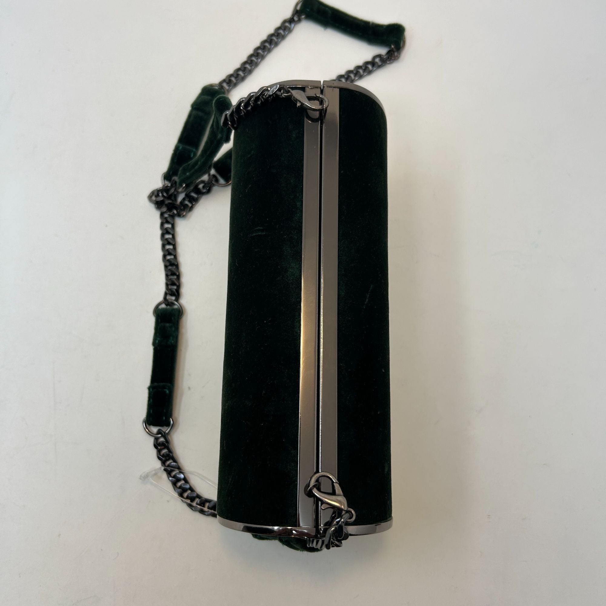 Topshop Topshop Velvet Cylinder Evening Bag Crossbody Tube Clutch w/ Size ONE SIZE - 8 Thumbnail