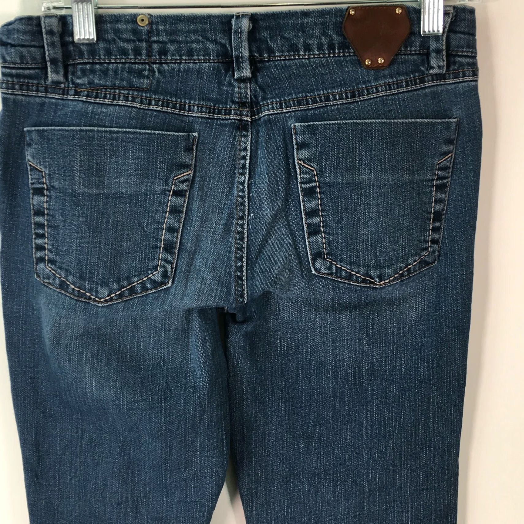 Denime VINTAGE ECKO Women's Straight Jeans Size 5 32X33 Blue Denim Regular Fit Mid Rise 90s Size 27" / US 4 / IT 40 - 4 Thumbnail
