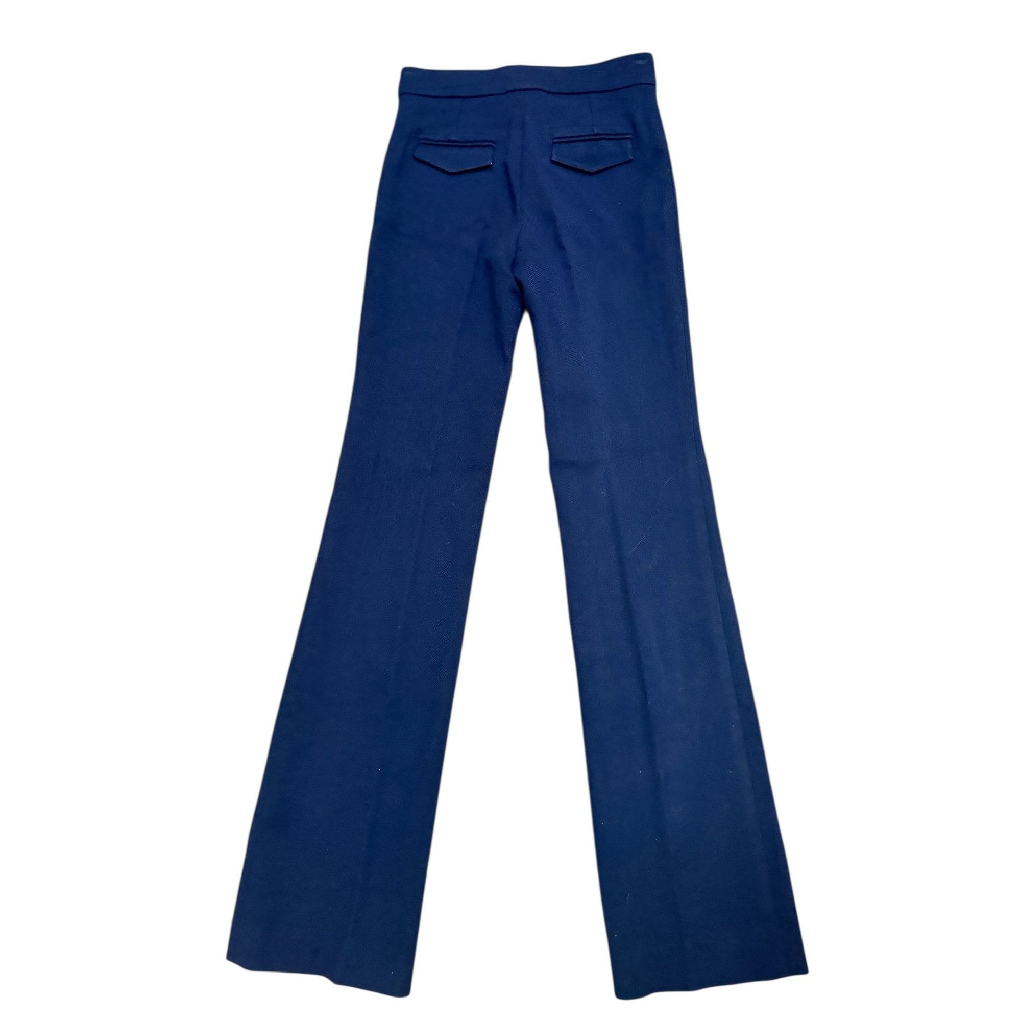 Celine Phoebe Philo Fall 2010 Runway Navy Wool Sailor Pants Size 27" / US 4 / IT 40 - 4 Thumbnail