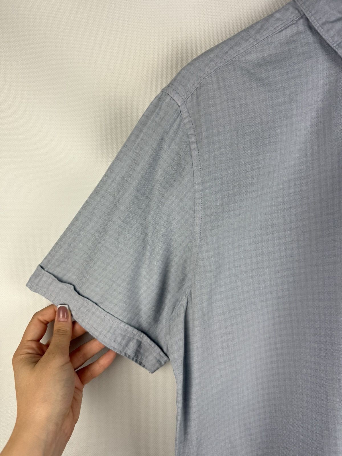Allsaints Allsaints Sanborn SS Short Sleeve Checked Button Up Shirt Size US L / EU 52-54 / 3 - 11 Thumbnail