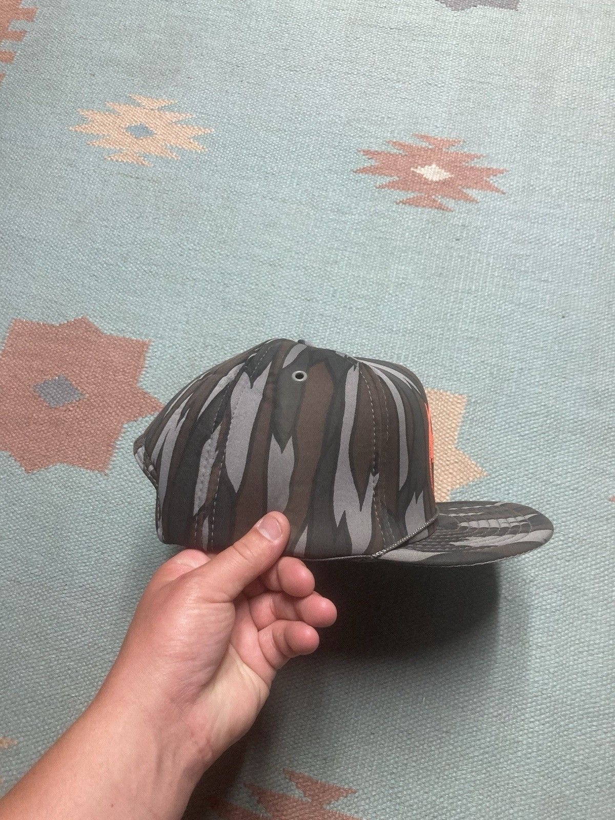 Vintage SnapBack hat camo Big L lumberland Michigan lumber Trebark Size ONE SIZE - 7 Thumbnail