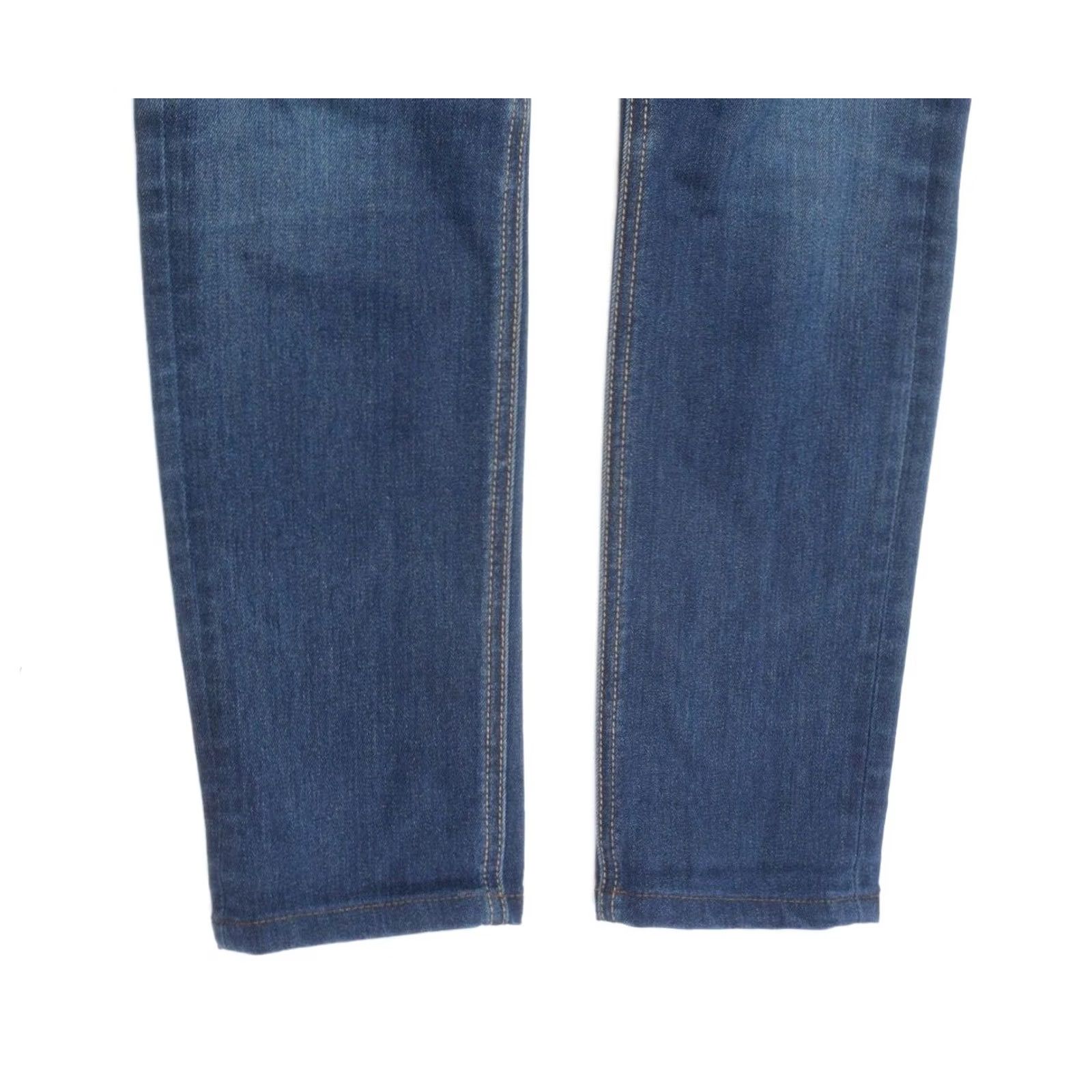 Rag & Bone rag & bone Cate Skinny Jeans Bedford Blue Mid-Rise Cotton Stretch Women 26 Jeans Slim Knitable RIP Repair Size 26" / US 2 / IT 38 - 3 Thumbnail