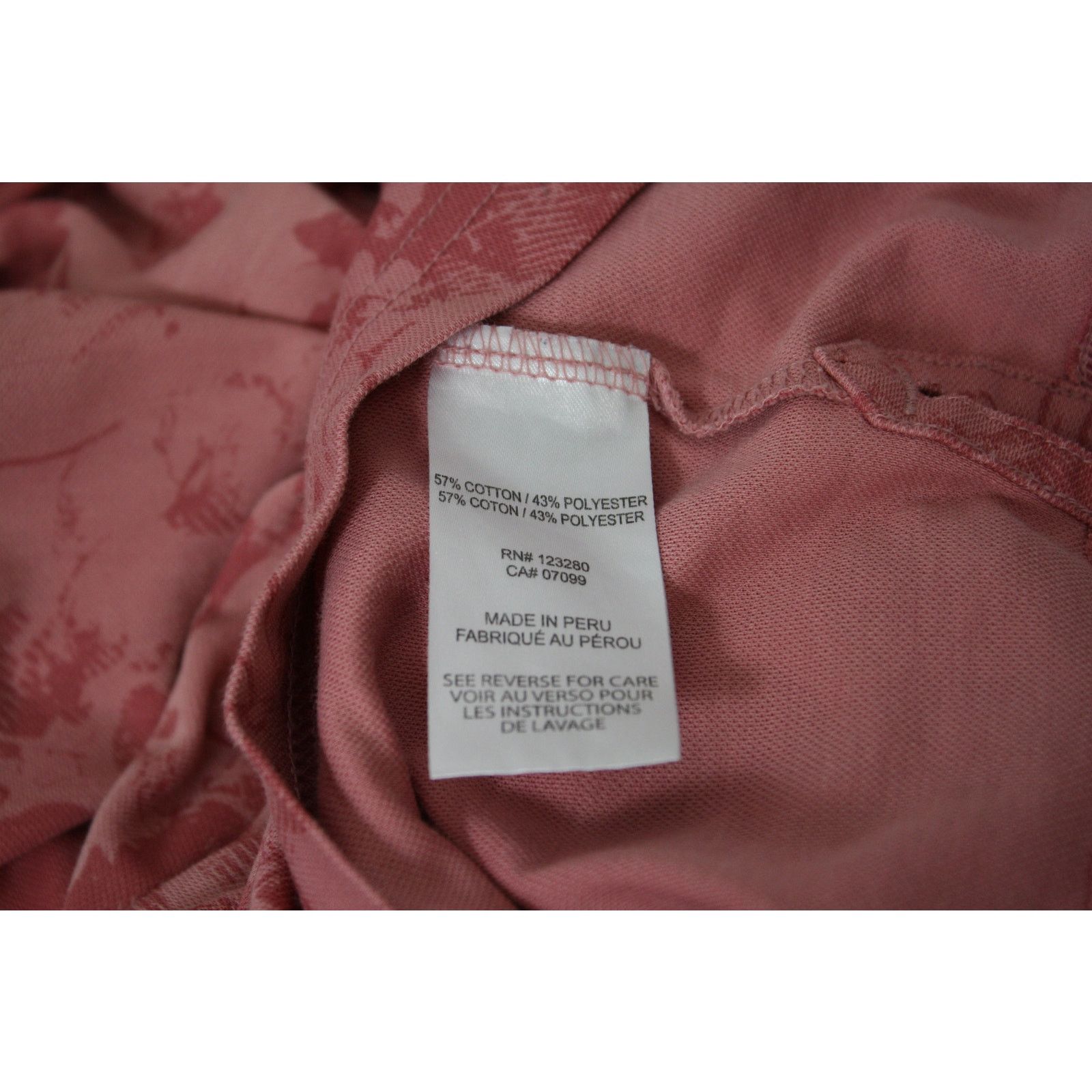TravisMathew Travis Mathew Polo Large Pink Floral Performance Golf Shirt Size US L / EU 52-54 / 3 - 9 Thumbnail