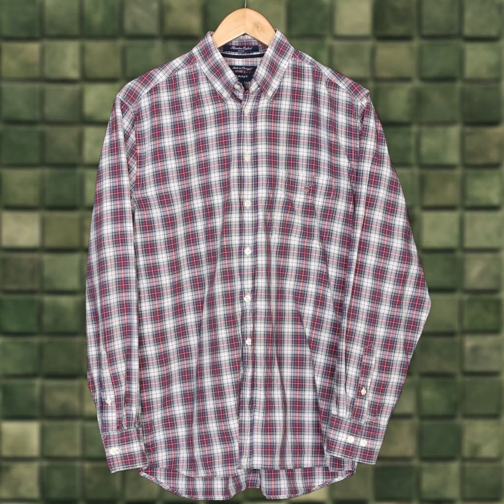 Gant GANT THORNTON OXFORD E-Z Fit Check Plaid Casual Shirt Long Sleeve Men M Size US M / EU 48-50 / 2 - 1 Thumbnail