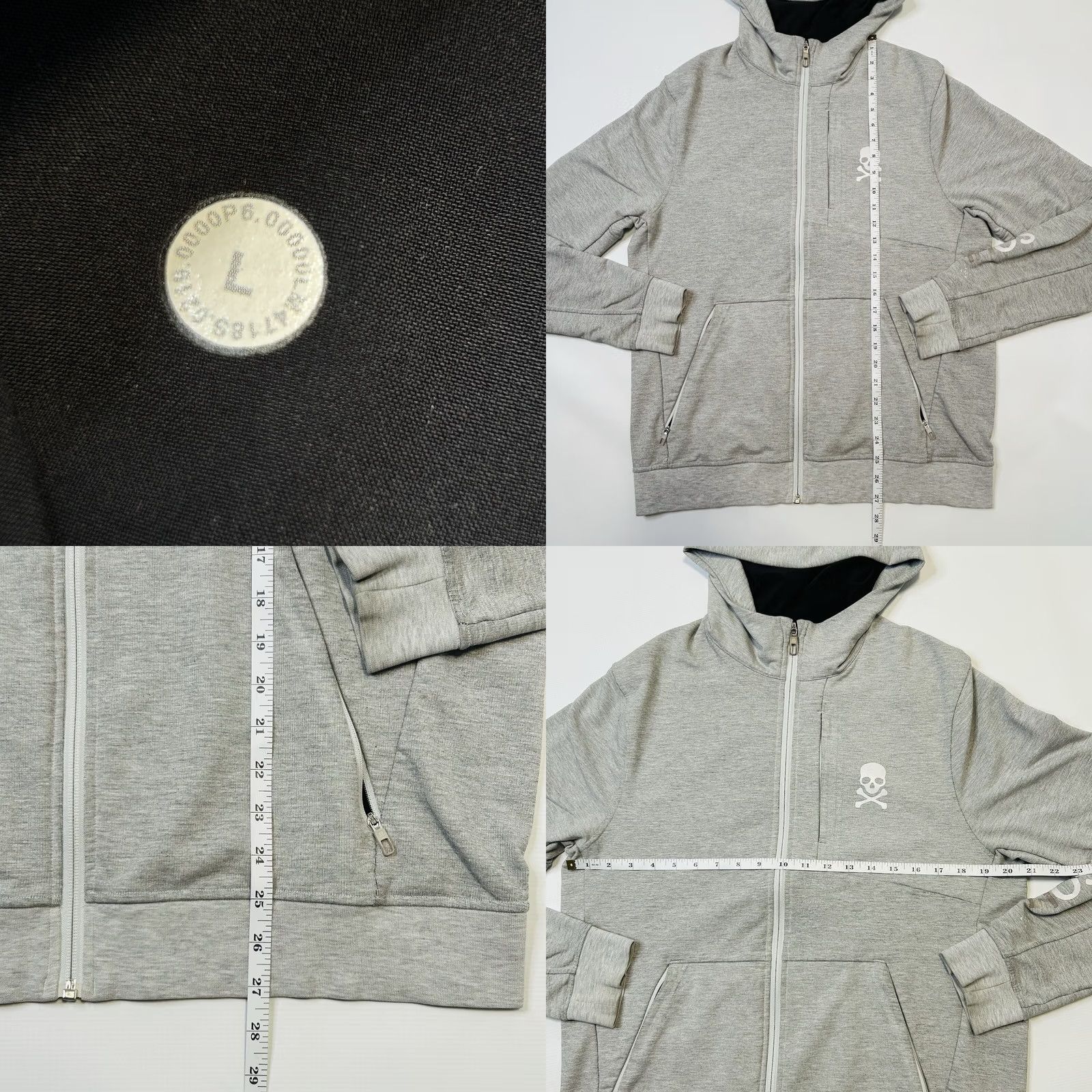 Lululemon Lululemon City Sweat Zip Hoodie Mens Large Heathered Ultra Light Grey Full Zip Pockets Stretch French Terry Size US L / EU 52-54 / 3 - 8 Thumbnail
