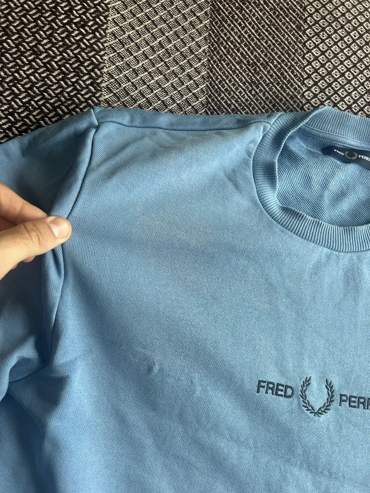 Fred Perry Fred Perry Big Logo Sweatshirt Blue Casual Size L Streetwear Size US L / EU 52-54 / 3 - 7 Thumbnail