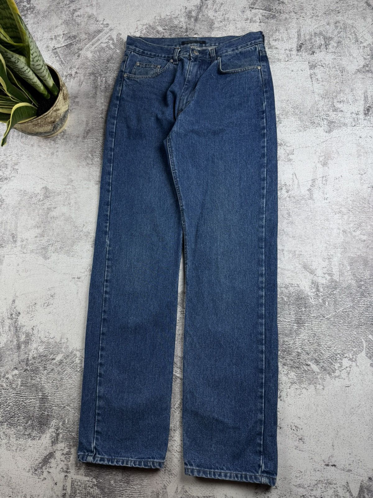 Valentino Valentino Italian Blue Men’s 33/33 Straight Classic Vintage Jeans Pants Trousers Size US 33 - 10 Thumbnail