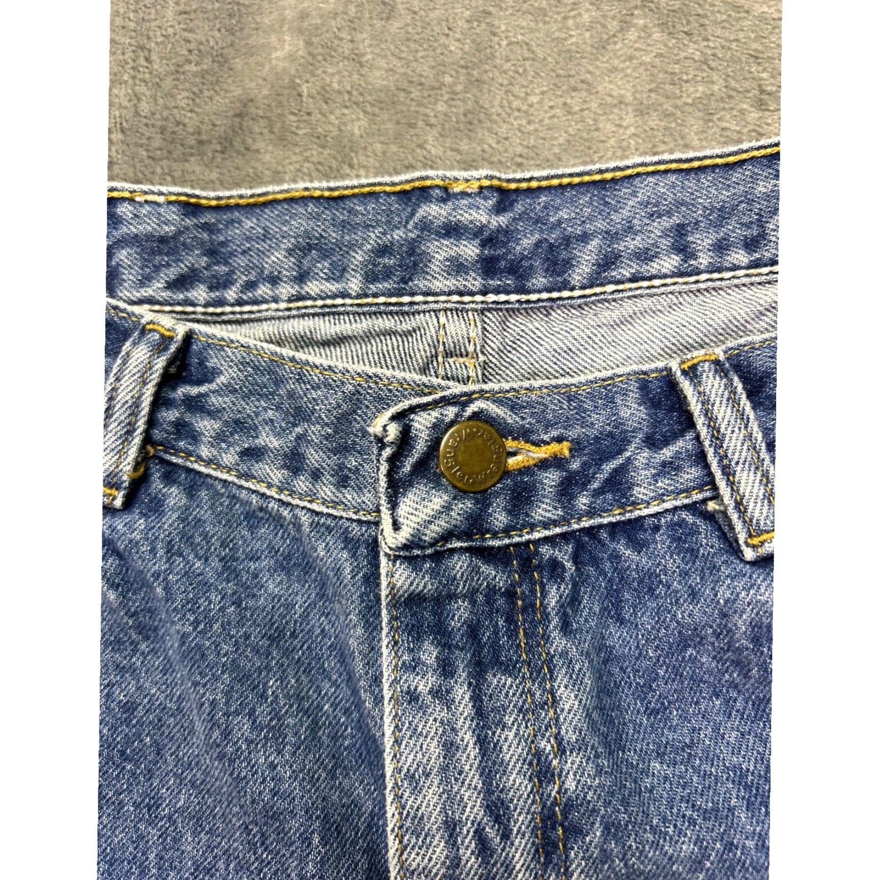 Wrangler VINTAGE Wrangler Jeans Men's Denim Straight Waist 34 Inseam 29 5-Pocket Utility Blue 90s Classic Relaxed Fit Size US 34 / EU 50 - 3 Thumbnail