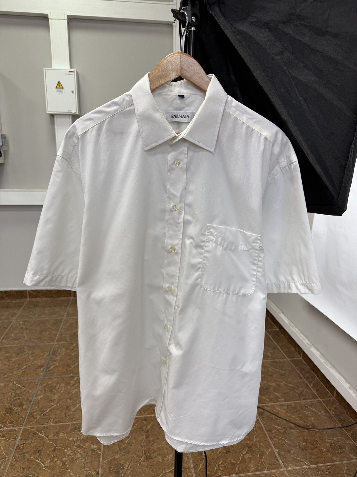 Balmain 🇫🇷 Vintage 90s Balmain Luxury Shirt Retro Rare Size US XL / EU 56 / 4 - 1 Thumbnail