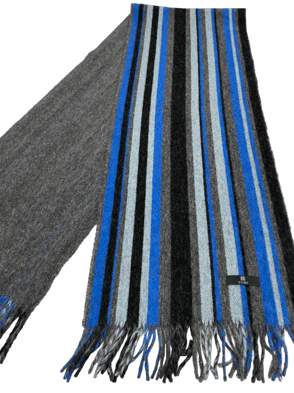 Tumi Tumi Stripped Wool Cashmere Scarf Muffler Size ONE SIZE - 3 Thumbnail