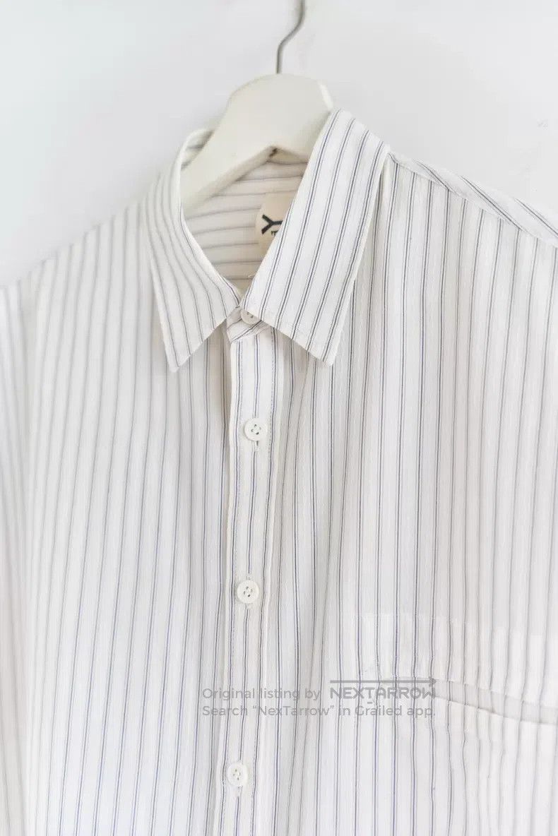 Yohji Yamamoto Yohji Yamamoto 24 SS bat sleeve striped white shirt Size US L / EU 52-54 / 3 - 3 Thumbnail