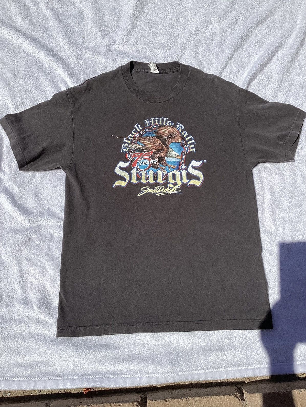 AAA 2015 Sturgis South Dakota Black Hills motorcycle rally tee Size US L / EU 52-54 / 3 - 4 Thumbnail