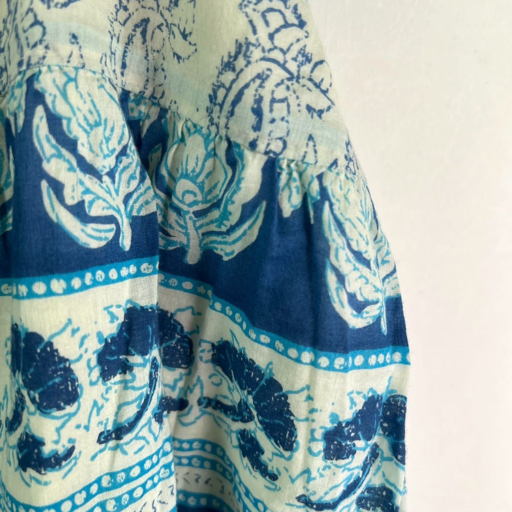 Chaps Chaps Denim Pleated Floral Lined Midi Skirt Womens Size 16 Blue Size 38" / US 16 / IT 52 - 2 Thumbnail