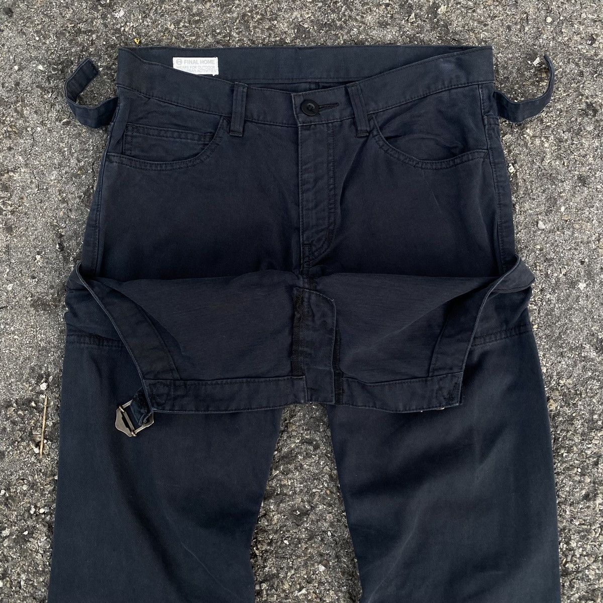 Balenciaga × Final Home × Vintage Final Home Survival Bondage Black Pants Size US 31 - 11 Thumbnail