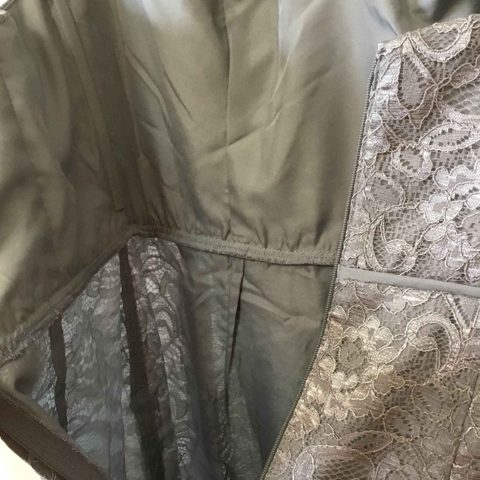 Other David's Bridal Short Tank Metallic Lace Dress Size XS / US 0-2 / IT 36-38 - 11 Thumbnail