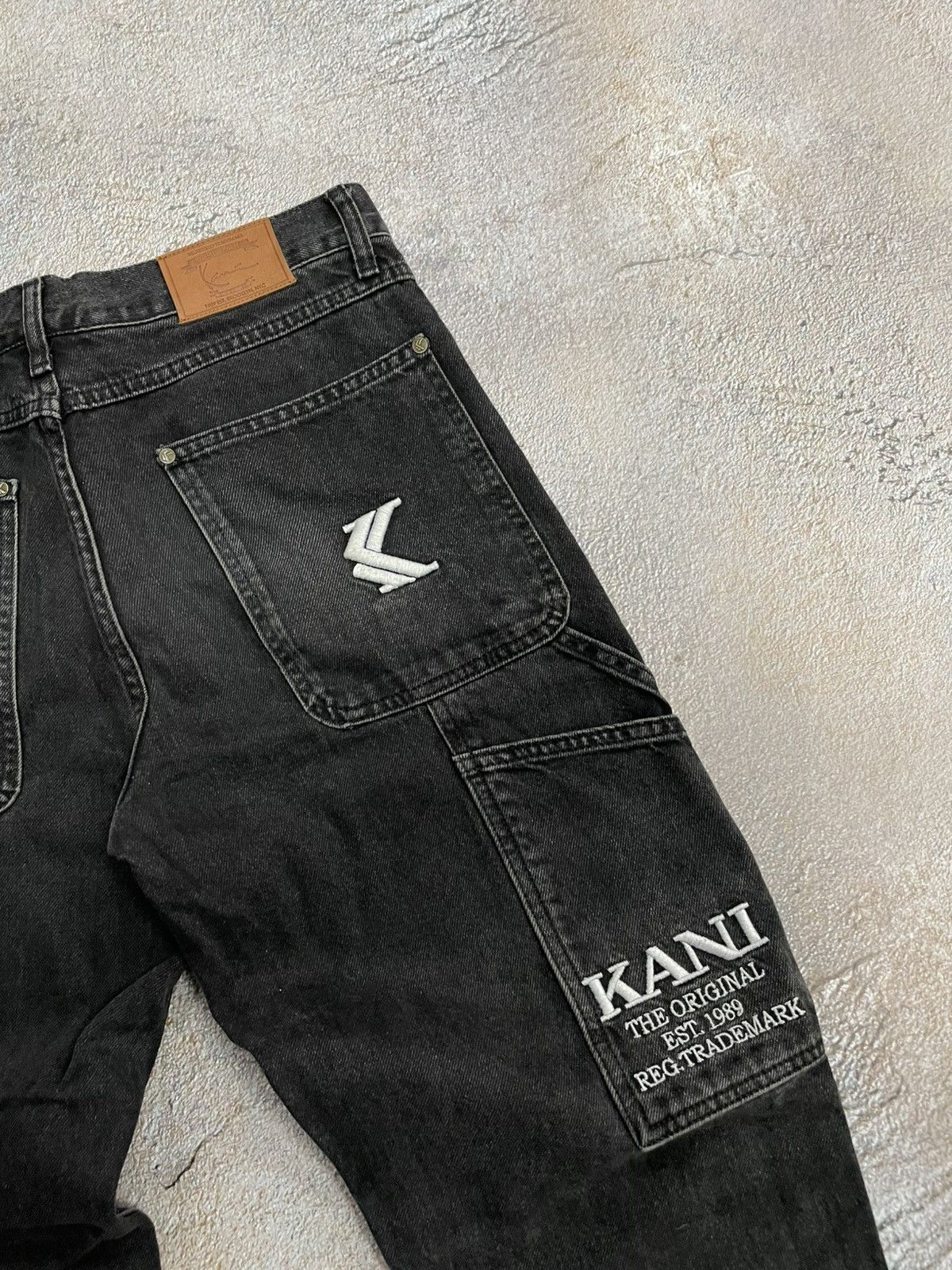 Karl Kani Vintage Karl Kani Black Denim Jeans Size US 30 / EU 46 - 3 Thumbnail