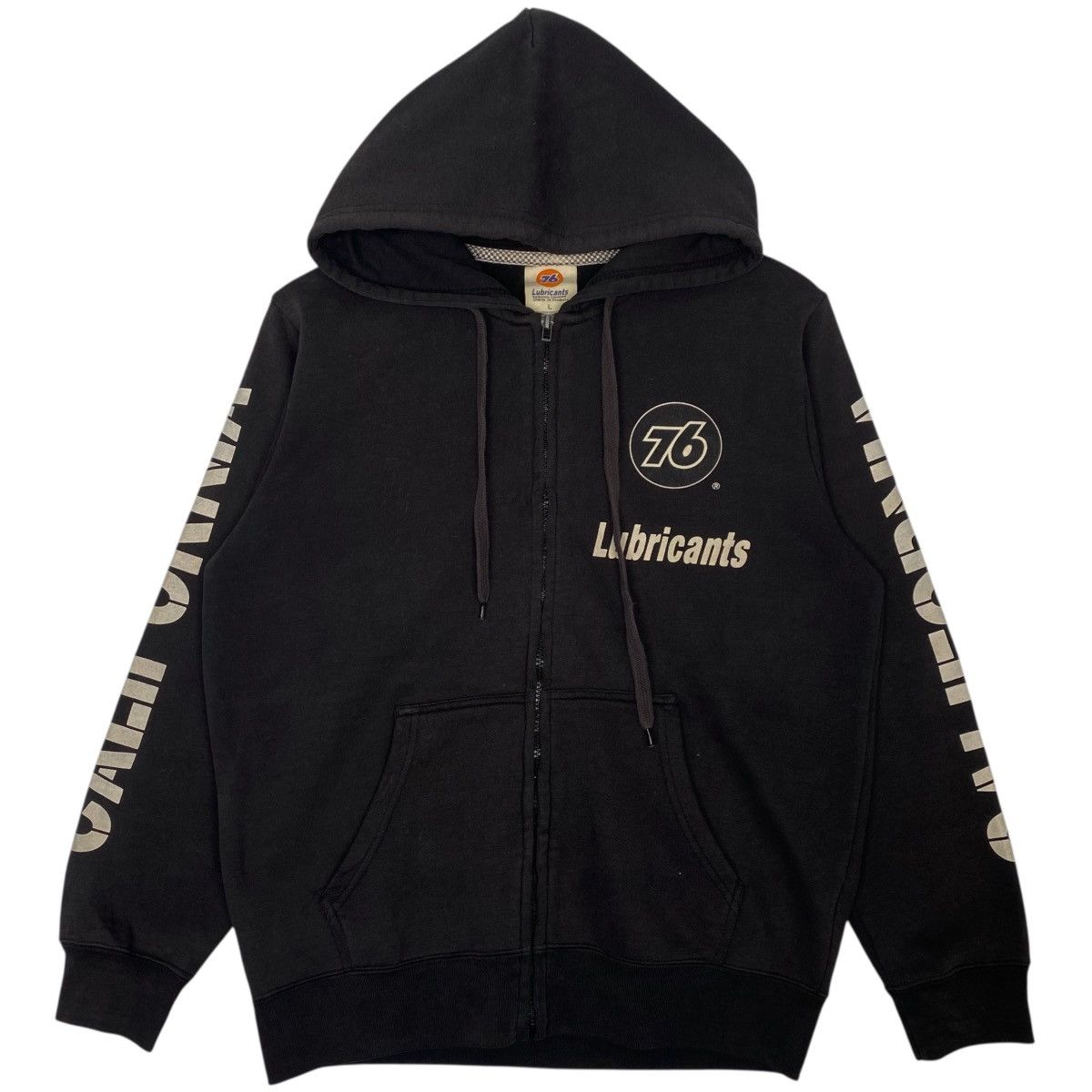 Vintage Vintage 76 Lubricants Hoodie Sweater Big Printed Black SizeL Size US L / EU 52-54 / 3 - 1 Thumbnail