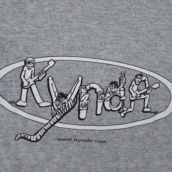 Band Tees × Fruit Of The Loom × Vintage Vintage Y2K Kynda GroovedelicFunkRock Band T-Shirt Size US L / EU 52-54 / 3 - 6 Thumbnail